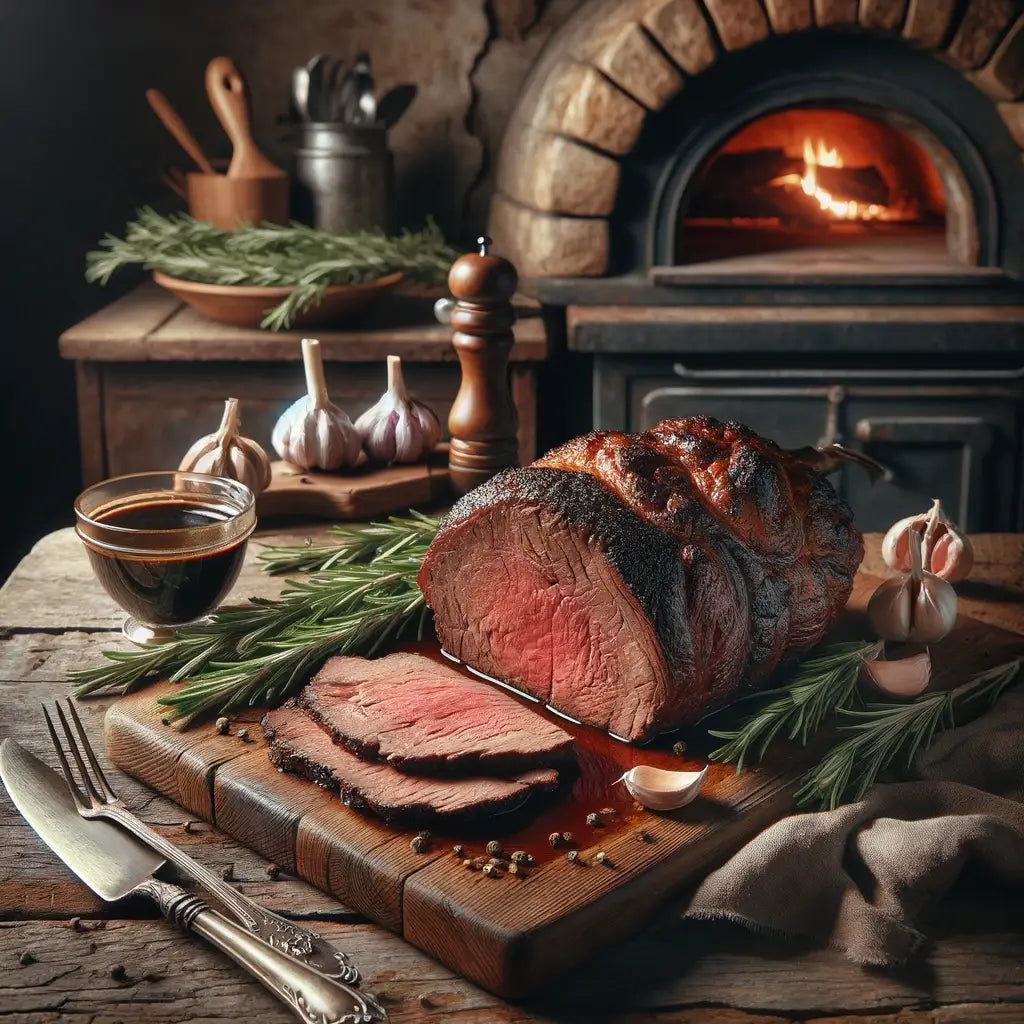 Roast Beef Genisse al Forno con Salsa al Rosmarino